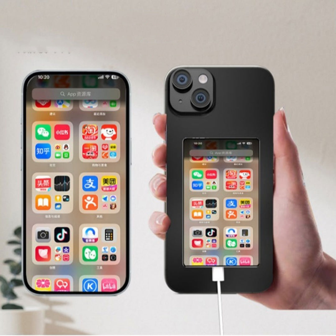 Pantalla trasera para selfies